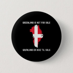 Denemarken Groenland Niet te koop Vertaling Denema Ronde Button 5,7 Cm