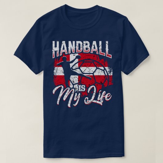 Denemarken Handball 1 T-shirt (Design voorkant)