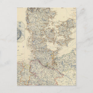 Denemarken, Hannover, Brunswick, Mecklenburg Briefkaart