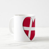 Denemarken Hartvlag Koffiemok (Voorkant links)