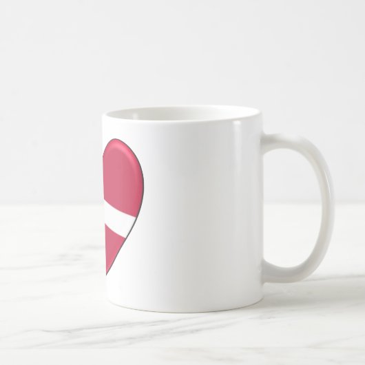 Denemarken Hartvlag Koffiemok (Rechts)