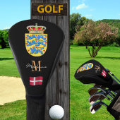 Denemarken, het Deense vlaggenmonogrammed Golf Clu Golfheadcover