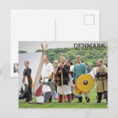 Denemarken, het land van Vikingen ansichtkaart! Briefkaart (Voorkant / Achterkant)