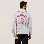 Denemarken Ice Hockey Hoodie (Achterkant volledig)