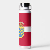 Denemarken Insulatopische fles, Deense vlag Waterfles (Achterkant)