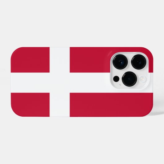 Denemarken iPhone Hoesje (Achterkant horizontaal)