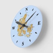 Denemarken Kaartklok Ronde Klok (Hoek)