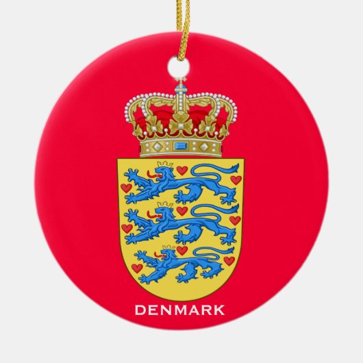 DENEMARKEN*- Keramische ronde-versiering Keramisch Ornament (Voorkant)