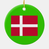 DENEMARKEN*- Keramische ronde-versiering Keramisch Ornament (Achterkant)