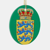 DENEMARKEN*- kerstversiering/Danmark Juleuro Keramisch Ornament (Rechts)