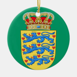 DENEMARKEN*- kerstversiering/Danmark Juleuro Keramisch Ornament
