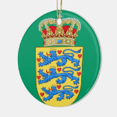 DENEMARKEN*- kerstversiering/Danmark Juleuro Keramisch Ornament (Links)