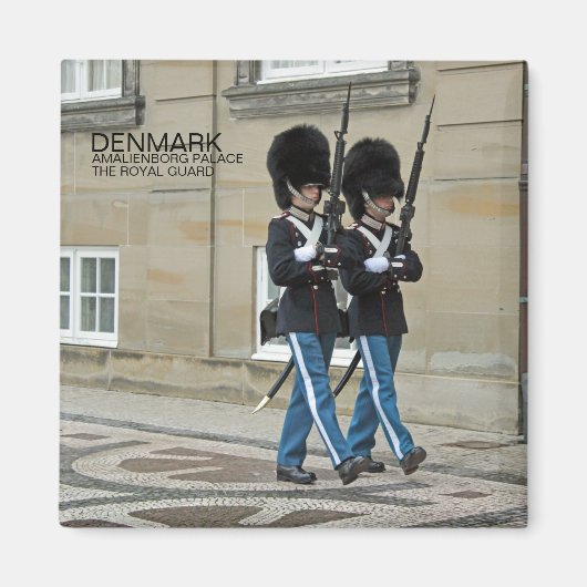 Denemarken Koninklijke Garde Magnet! Magneet (Voorkant)