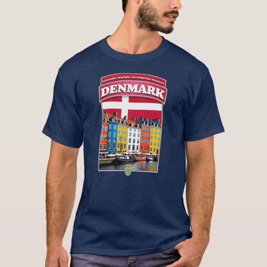 Denemarken Kopenhagen Europa T-shirt (Voorkant)