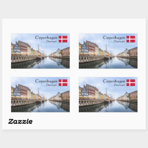 Denemarken Kopenhagen Rechthoekige Sticker