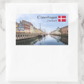 Denemarken Kopenhagen Rechthoekige Sticker (Tas)