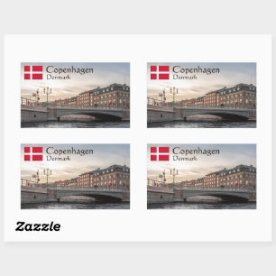 Denemarken Kopenhagen Rechthoekige Sticker