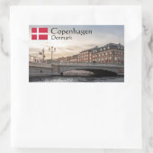 Denemarken Kopenhagen Rechthoekige Sticker (Tas)