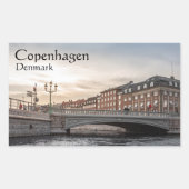 Denemarken Kopenhagen Rechthoekige Sticker (Voorkant)