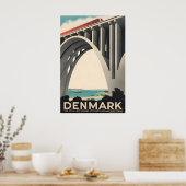 Denemarken Kunst Jutland Print Funen Reisposter (Keuken)