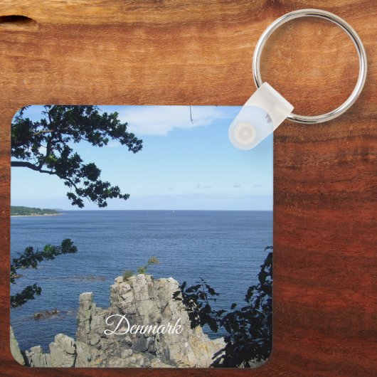 Denemarken: Kust van Denemarken Sleutelhanger (Achterkant)