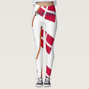 Denemarken Land Vlag Thunder_Cove Leggings