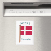 Denemarken Land Vlag Thunder_Cove Magneet (Insitu (Vaatwasser))