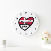 Denemarken Landcode DNK Vlaggenhart Grote Klok (Huis)