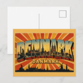 Denemarken Landelijk Kasteel Windmolen Briefkaart (Voorkant / Achterkant)