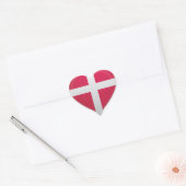 Denemarken liefde vlag trots hart sticker (Envelop)