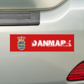 Denemarken logo-badge wapenschild koninklijke kam bumpersticker (Op auto)