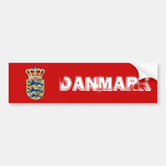 Denemarken logo-badge wapenschild koninklijke kam bumpersticker