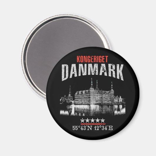 Denemarken Magneet (Voorkant / Achterkant)