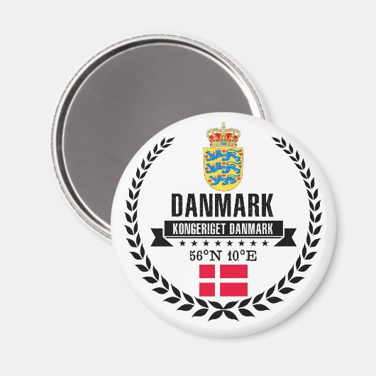 Denemarken Magneet (Voorkant / Achterkant)