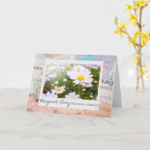 Denemarken Marguerite Daisy Floral Emblem op kaart (Gele Bloem)