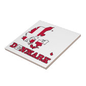 Denemarken Markering op kaart Tegeltje (Zijkant)