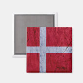 Denemarken Marmeren stenen magneet (Voorkant / Achterkant)