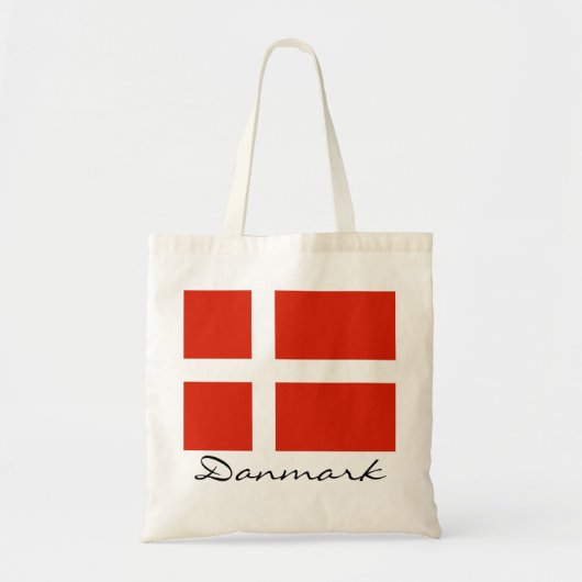 Denemarken met Dannebrog Tote Bag (Voorkant)