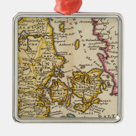 Denemarken Metalen Ornament (Voorkant)