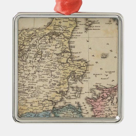 Denemarken Metalen Ornament (Voorkant)