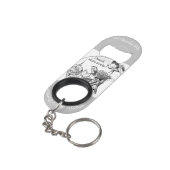 " Denemarken" Mini Flessenopener (Achterkant Gekanteld)