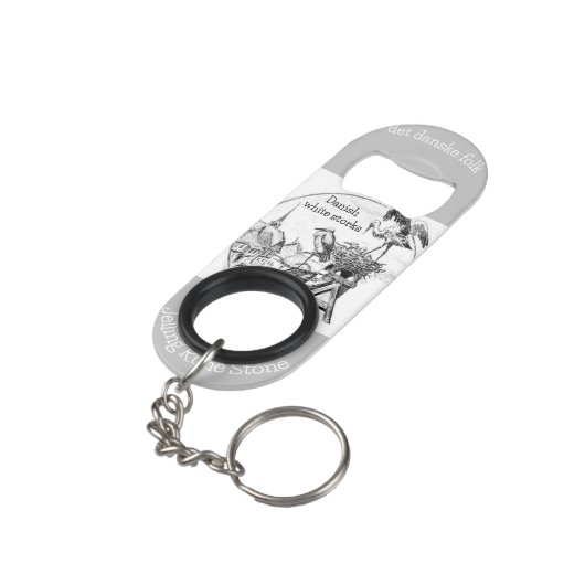 " Denemarken" Mini Flessenopener (Achterkant Gekanteld)