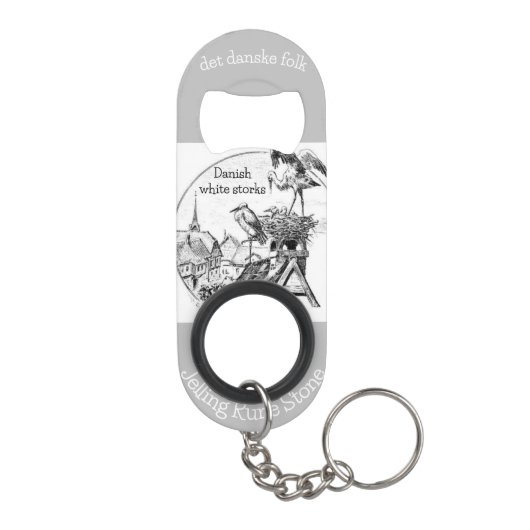 " Denemarken" Mini Flessenopener (Achterkant)
