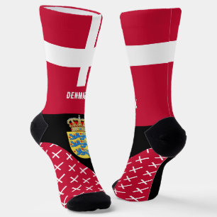 Denemarken, mode, Deense vlag, patriottisch Sokken