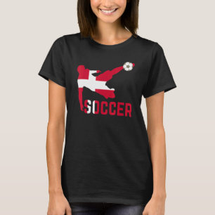 Denemarken Nationale Voetnoot Voetbal Denemarken T-shirt