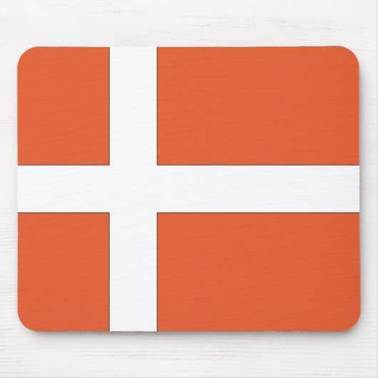 Denemarken of de Deense vlag Muismat (Voorkant)