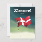Denemarken "Om te skiën" Reisposter (Achterkant)