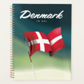 Denemarken "Om te skiën" Reisposter Planner (Voorkant)