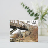 Denemarken, Oscar onder het Brug Briefkaart. Briefkaart (Staand voorkant)