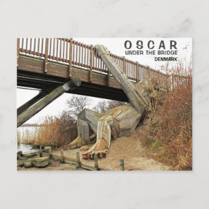 Denemarken, Oscar onder het Brug Briefkaart. Briefkaart